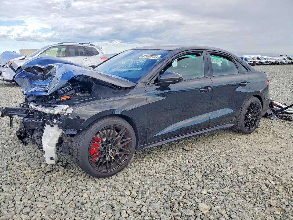 2023 Audi S3 VIN WAUH3DGY0PA044014 COPART salvage auction — FRONT END, Ca - Salvage Certificate, sold $6,400 on 2026-07-02 (photo 1)