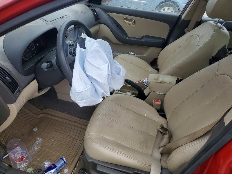 2010 Hyundai Elantra VIN KMHDU4AD2AU182966 COPART salvage auction — ROLLOVER, Sc - Cert Of Title-Salvage, sold $425 on 2026-07-29 (photo 7)