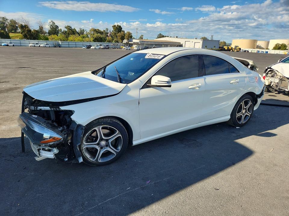 2014 Mercedes-benz Cla-klasse VIN WDDSJ4EB3EN157108 COPART salvage auction — FRONT END, Ca - Salvage Certificate, sold $925 on 2026-08-17 (photo 1)