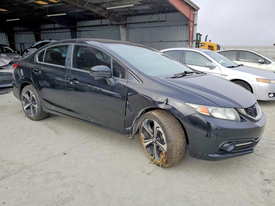 2014 Honda Civic VIN 2HGFB6E52EH702384 COPART salvage auction — FRONT END, Ca - Salvage Certificate, sold $50 on 2026-08-20 (photo 4)