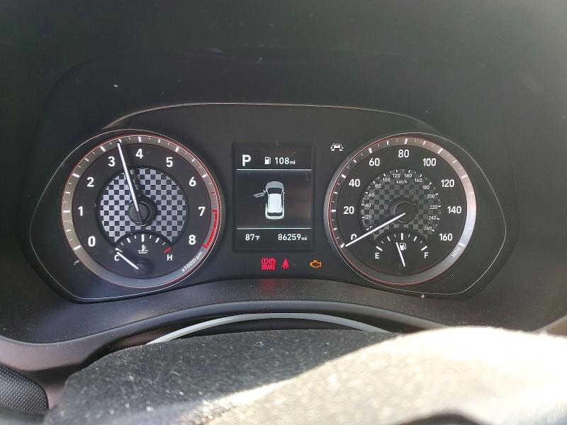 2019 Hyundai Veloster VIN KMHTG6AF4KU018121 COPART salvage auction — REAR END, NV, sold $2,850 on 2026-07-20 (photo 9)
