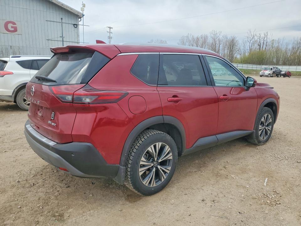 2021 Nissan Rogue VIN JN8AT3BB9MW222281 COPART salvage auction — FRONT END, Mi - Scrap Certificate Of Title, sold $4,900 on 2026-07-22 (photo 3)