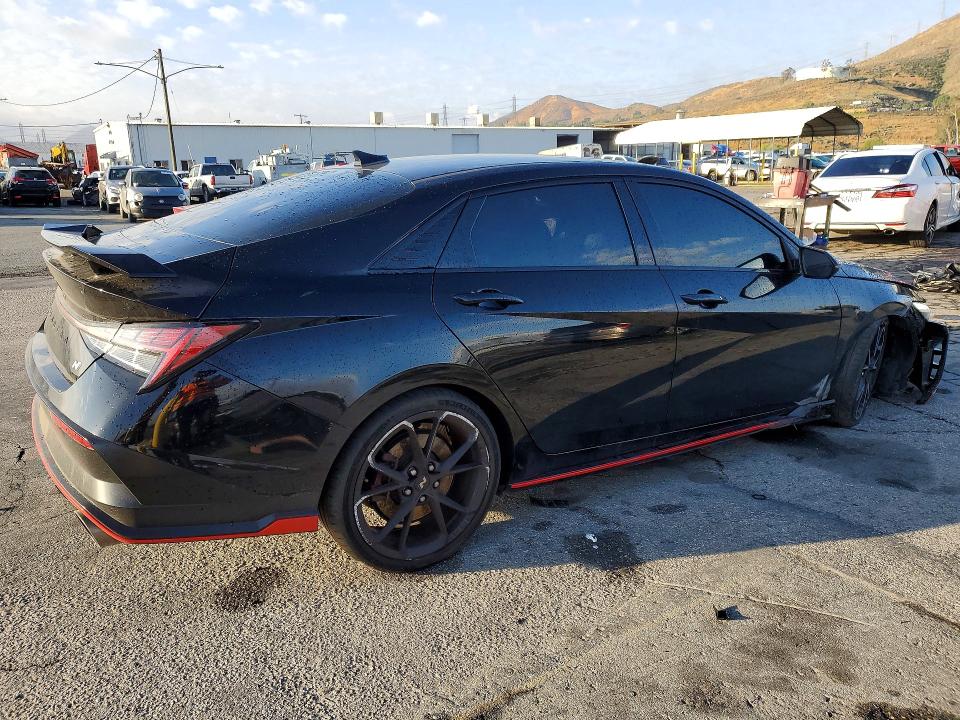 2025 Hyundai Elantra VIN KMHLW4DK2SU025570 COPART salvage auction — FRONT END, Ca - Salvage Certificate, sold $10,500 on 2026-07-02 (photo 3)