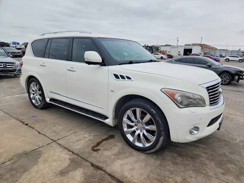 2014 Infiniti Qx80 VIN JN8AZ2NF5E9555181 COPART salvage auction — REAR END, Id - Salvage Certificate Of Title, sold $2,650 on 2026-07-20 (photo 4)