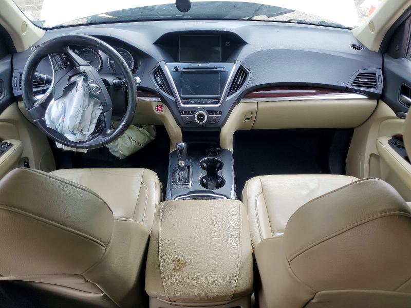 2015 Acura Mdx VIN 5FRYD3H4XFB007675 COPART salvage auction — FRONT END, Salvage Title, sold $1,150 on 2026-09-03 (photo 8)