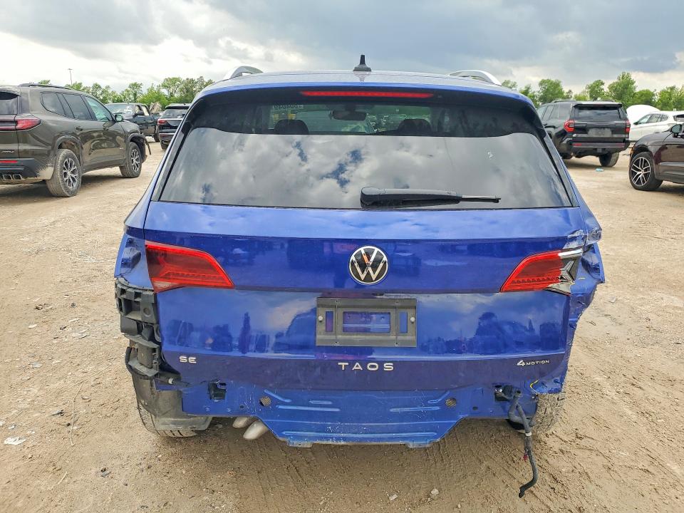 2024 Volkswagen Taos VIN 3VVUX7B25RM040137 COPART salvage auction — REAR END, Tx - Salvage Vehicle Title, sold $8,700 on 2026-07-24 (photo 6)
