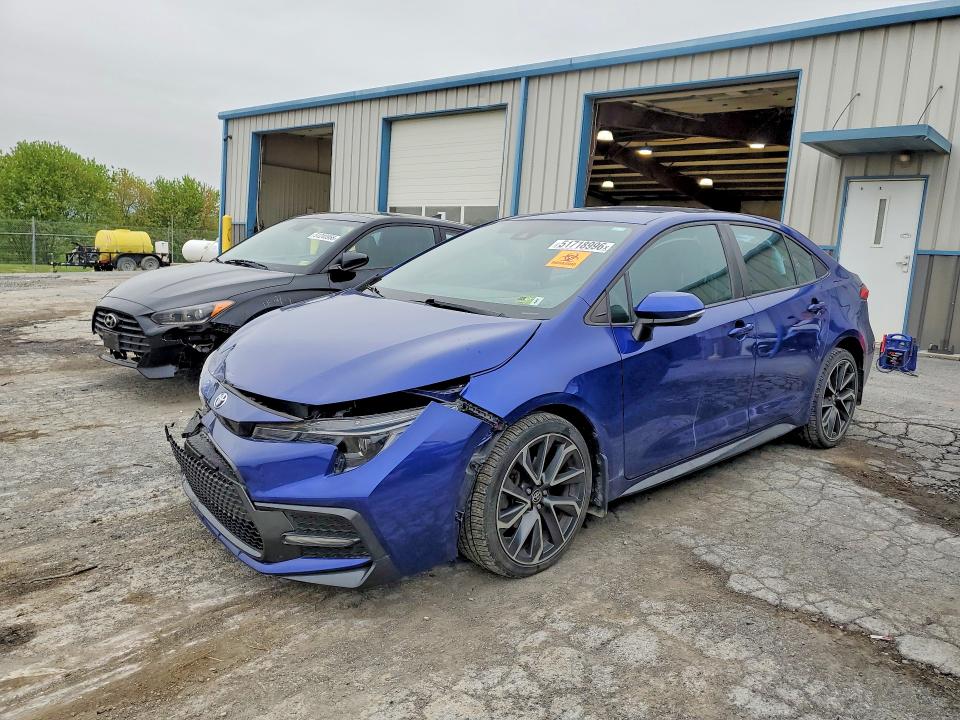 2020 Toyota Corolla VIN 5YFS4RCE1LP034113 COPART salvage auction — FRONT END, Pa - Certificate Of Salvage, sold $5,200 on 2026-07-31 (photo 1)