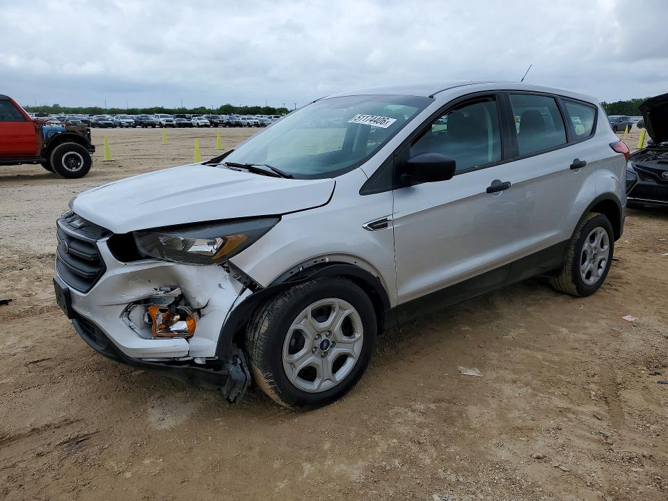 2019 Ford Escape VIN 1FMCU0F73KUA53739 COPART salvage auction — FRONT END, Tx - Salvage Vehicle Title, sold $1,850 on 2026-07-09 (photo 1)