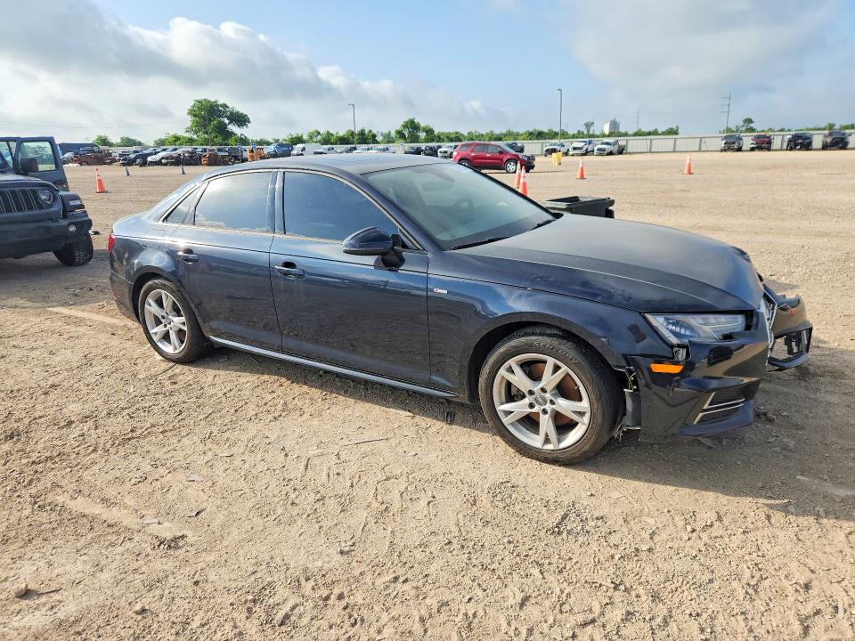 2018 Audi A4 VIN WAUKMAF49JA067590 COPART salvage auction — FRONT END, Tx - Salvage Vehicle Title, sold $2,500 on 2026-07-29 (photo 4)