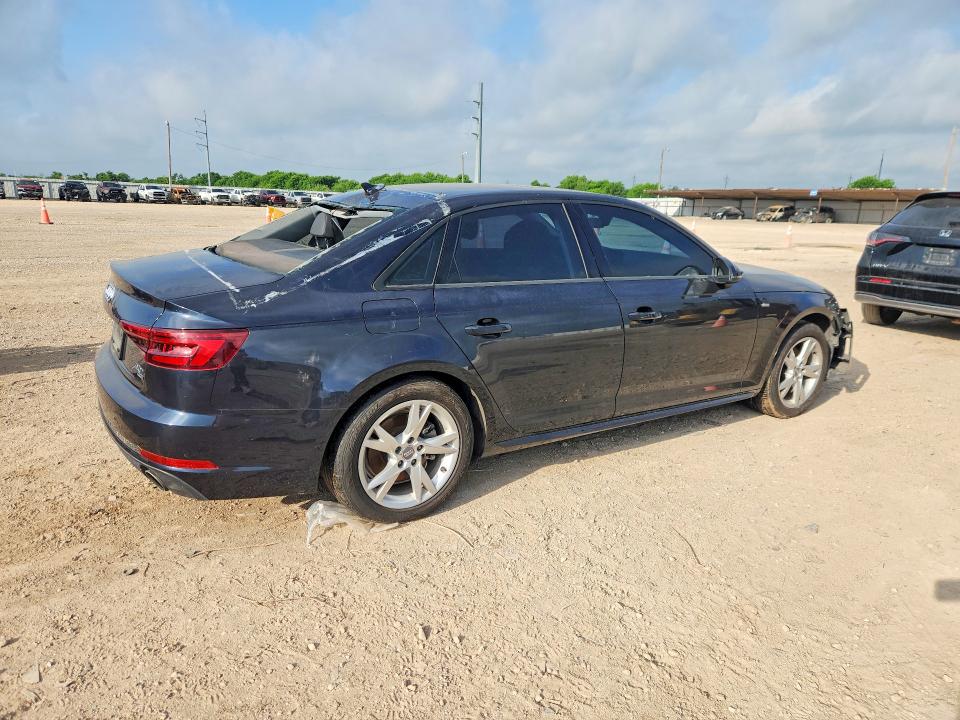 2018 Audi A4 VIN WAUKMAF49JA067590 COPART salvage auction — FRONT END, Tx - Salvage Vehicle Title, sold $2,500 on 2026-07-29 (photo 3)