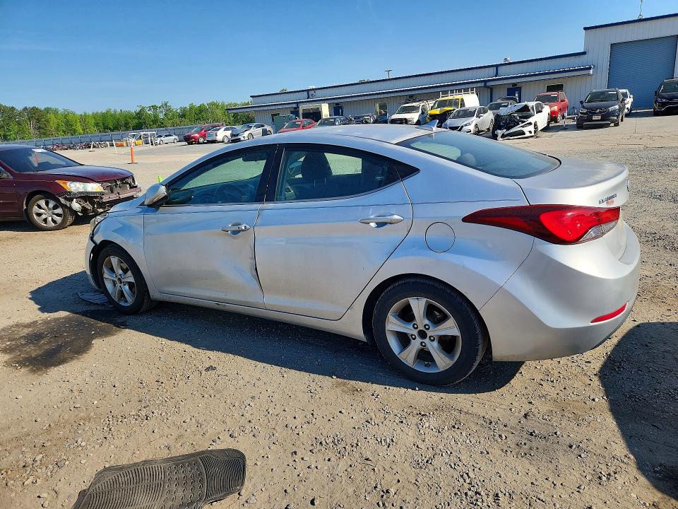 2016 Hyundai Elantra VIN KMHDH4AE9GU484714 COPART salvage auction — FRONT END, Nc - Salvage Certificate Of Title, sold $400 on 2026-07-20 (photo 2)