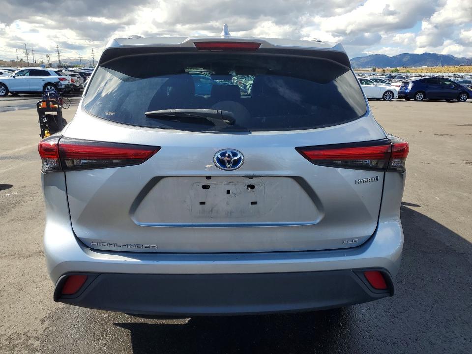2022 Toyota Highlander VIN 5TDGBRCH9NS539400 COPART salvage auction — FRONT END, Ca - Salvage Certificate, sold $15,600 on 2026-07-29 (photo 6)
