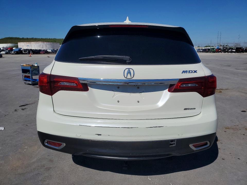 2014 Acura Mdx VIN 5FRYD4H47EB042873 COPART salvage auction — FRONT END, Ok - Certificate Of Title, sold $3,150 on 2026-07-24 (photo 6)