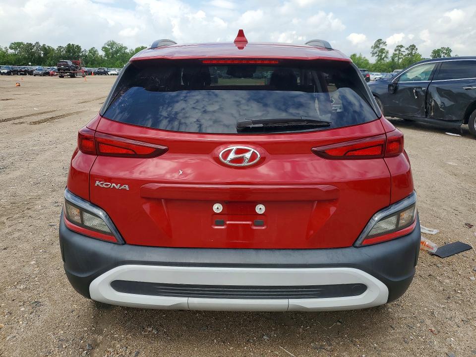2022 Hyundai Kona VIN KM8K32AB1NU861873 COPART salvage auction — SIDE, TX - CERTIFICATE OF TITLE, sold $200 on 2026-07-28 (photo 6)
