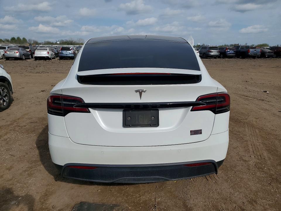 2022 Tesla Model x VIN 7SAXCBE66NF339890 COPART salvage auction — FRONT END, Il - Salvage Certificate, sold $10,400 on 2026-07-14 (photo 6)
