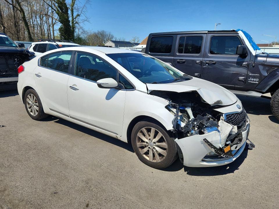 2014 Kia Forte VIN KNAFX4A86E5054976 COPART salvage auction — FRONT END, Nj - Cert Of Title-Salvage, sold $925 on 2026-07-21 (photo 4)
