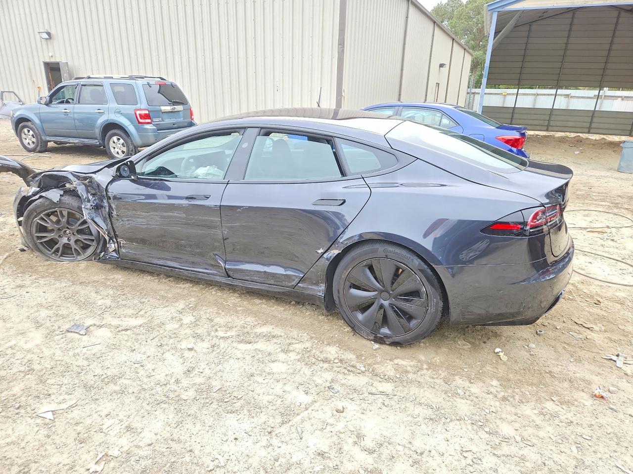 2024 Tesla Model S VIN 5YJSA1E57RF539889 COPART salvage auction — Front End, DE - SALVAGE CERTIFICATE, sold $20,200 on 2026-06-30 (photo 2)