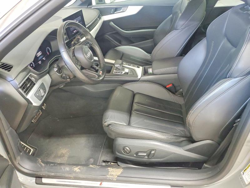 2020 Audi A5 VIN WAU3NGF58LN003789 COPART salvage auction — FRONT END, On - Permit No Brand - Unfit, sold $1,600 on 2026-07-29 (photo 7)
