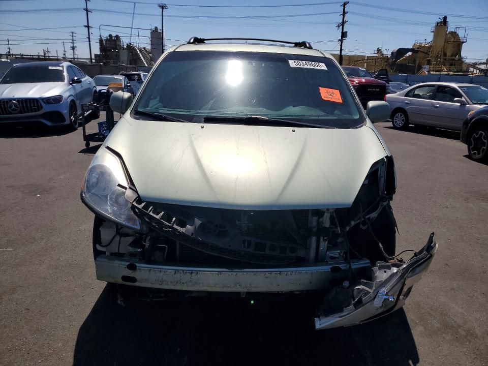 2008 Toyota Sienna VIN 5TDZK22C48S189572 COPART salvage auction — FRONT END, Ca - Salvage Certificate, sold $750 on 2026-07-09 (photo 5)