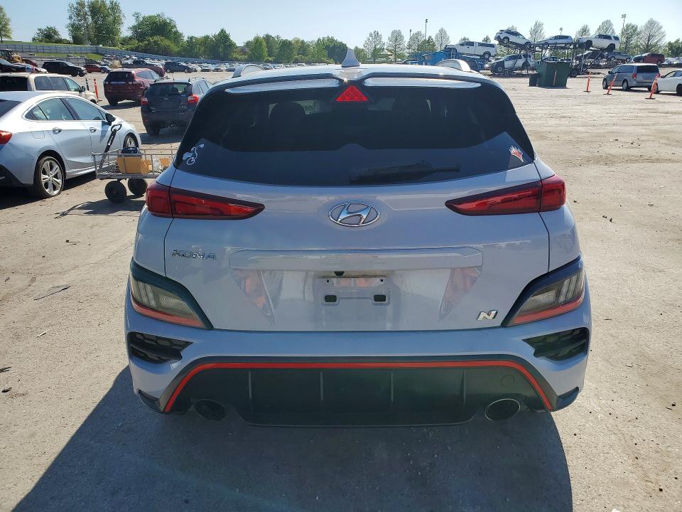 2022 Hyundai Kona VIN KM8KH3AC6NU001841 COPART salvage auction — FRONT END, Mo - Salvage Certificate Of Title, sold $6,000 on 2026-07-10 (photo 6)