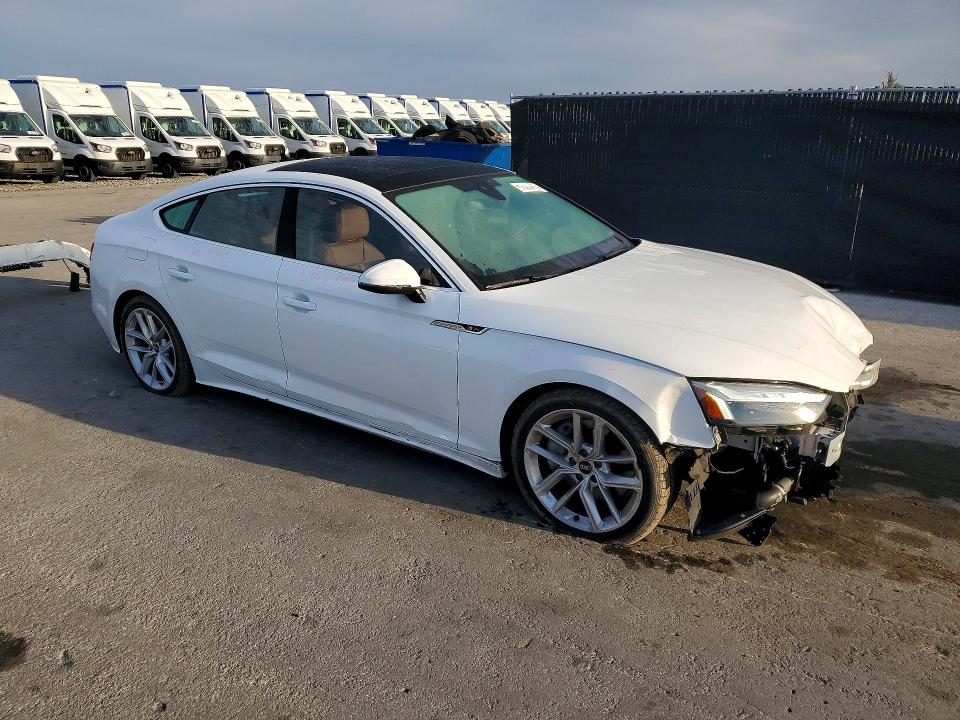 2024 Audi A5 VIN WAUFACF56RA049574 COPART salvage auction — FRONT END, Fl - Cert Of Title Slvg Rebuildable, sold $15,300 on 2026-07-02 (photo 4)