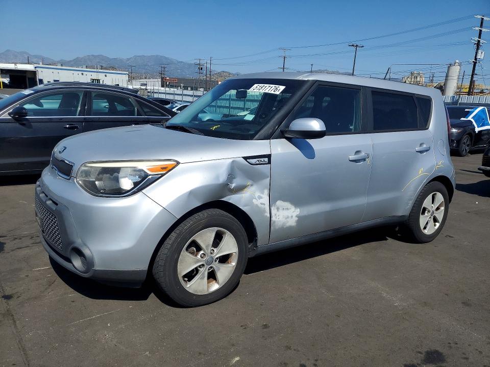 2015 Kia Soul VIN KNDJN2A28F7805293 COPART salvage auction — VANDALISM, Ca - Salvage Certificate, sold $900 on 2026-07-15 (photo 1)