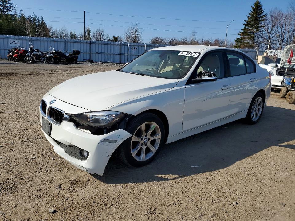 2014 BMW 3er VIN WBA3C3C50EK200091 COPART salvage auction — FRONT END, ON - PERMIT NO BRAND - UNFIT, sold $4,200 on 2026-07-07 (photo 1)