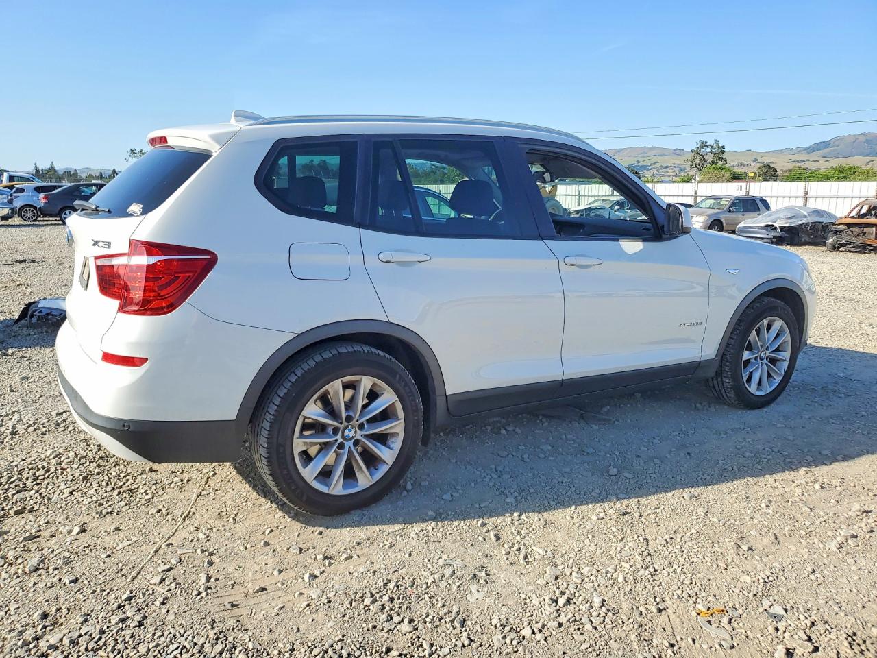 2015 BMW X3 VIN 5UXWY3C56F0E97917 COPART salvage auction — Minor Dent/Scratches, CA - DIS/DLR/EXP ONLY CLEAN TITLE (P), sold $3,450 on 2026-07-03 (photo 3)