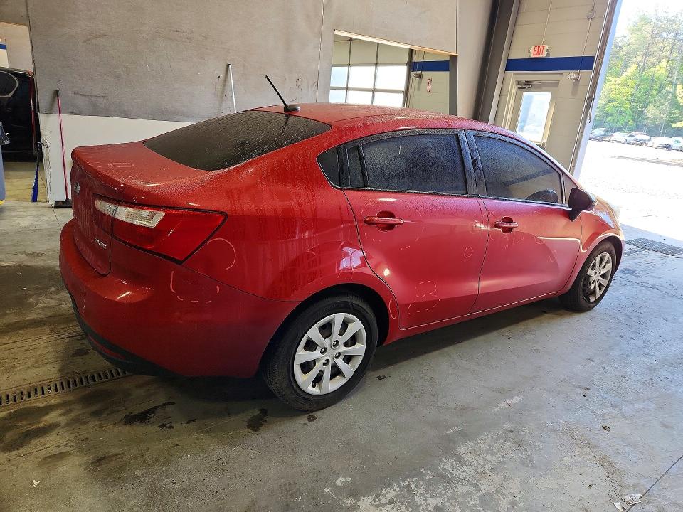 2012 Kia Rio VIN KNADN4A31C6071659 COPART salvage auction — NORMAL WEAR, Id - Salvage Certificate Of Title, sold $700 on 2026-07-10 (photo 3)