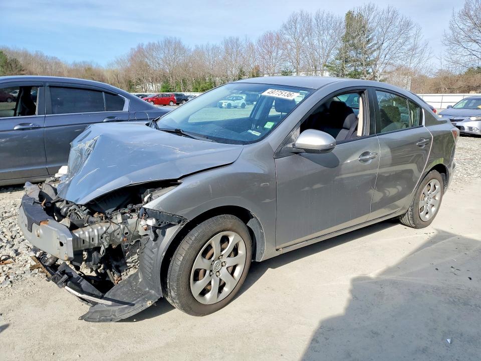 2011 Mazda 3 VIN JM1BL1UG9B1432130 COPART salvage auction — FRONT END, MA - CERT OF TITLE-RECONSTRCTD COLL, sold $400 on 2026-07-17 (photo 1)