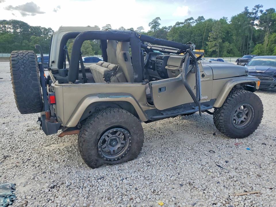 2003 Jeep Wrangler / VIN 1J4FA49S13P309131 COPART salvage auction — ROLLOVER, Tx - Certificate Of Title, sold $1,400 on 2026-07-03 (photo 3)