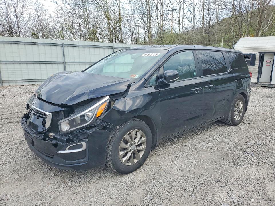 2021 Kia SEDONA VIN KNDMB5C17M6667857 COPART salvage auction — FRONT END, Wv - Salvage Certificate, sold $225 on 2026-07-30 (photo 1)