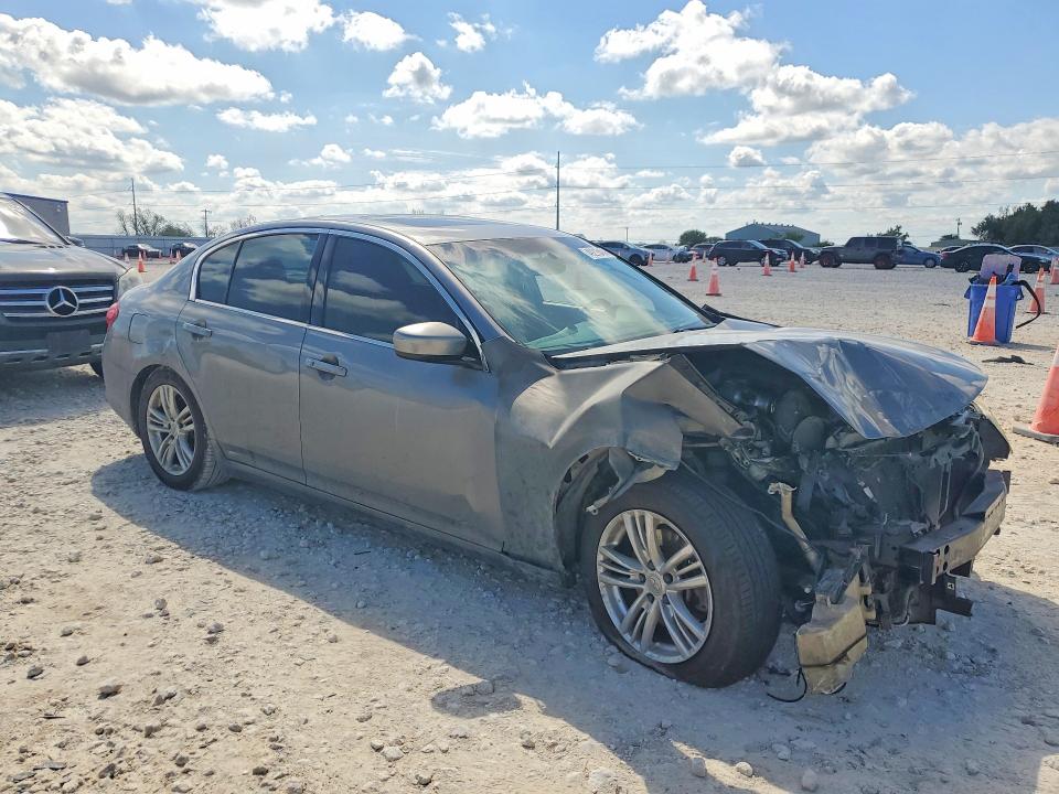2011 Infiniti G37 VIN JN1CV6AP7BM506453 COPART salvage auction — FRONT END, TX - NONREPAIRABLE TITLE, sold $300 on 2026-07-09 (photo 4)