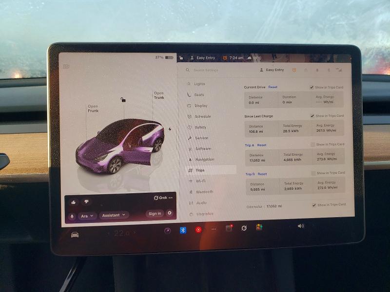 2023 Tesla Model y VIN 7SAYGAEE5PF606224 COPART salvage auction — REAR END, Va - Cert Of Title - Salvage, sold $12,800 on 2026-07-10 (photo 9)