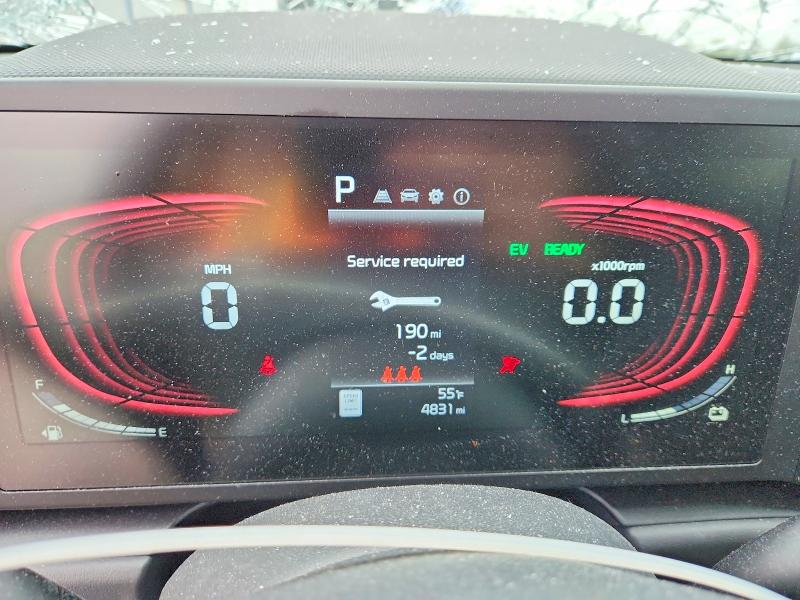 2025 Kia Niro VIN KNDCP3LE0S5288710 COPART salvage auction — HAIL, Oh - Cert Of Title-Salvage, sold $10,100 on 2026-07-09 (photo 9)