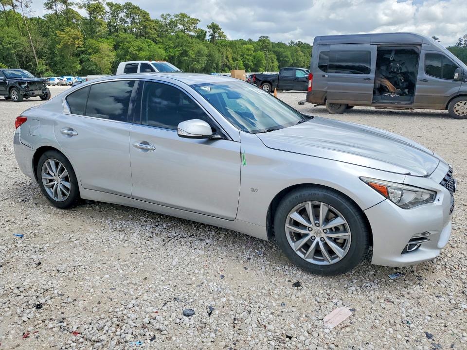 2015 Infiniti Q50 VIN JN1BV7AP7FM356707 COPART salvage auction — REAR END, Tx - Certificate Of Title, sold $2,900 on 2026-07-02 (photo 4)