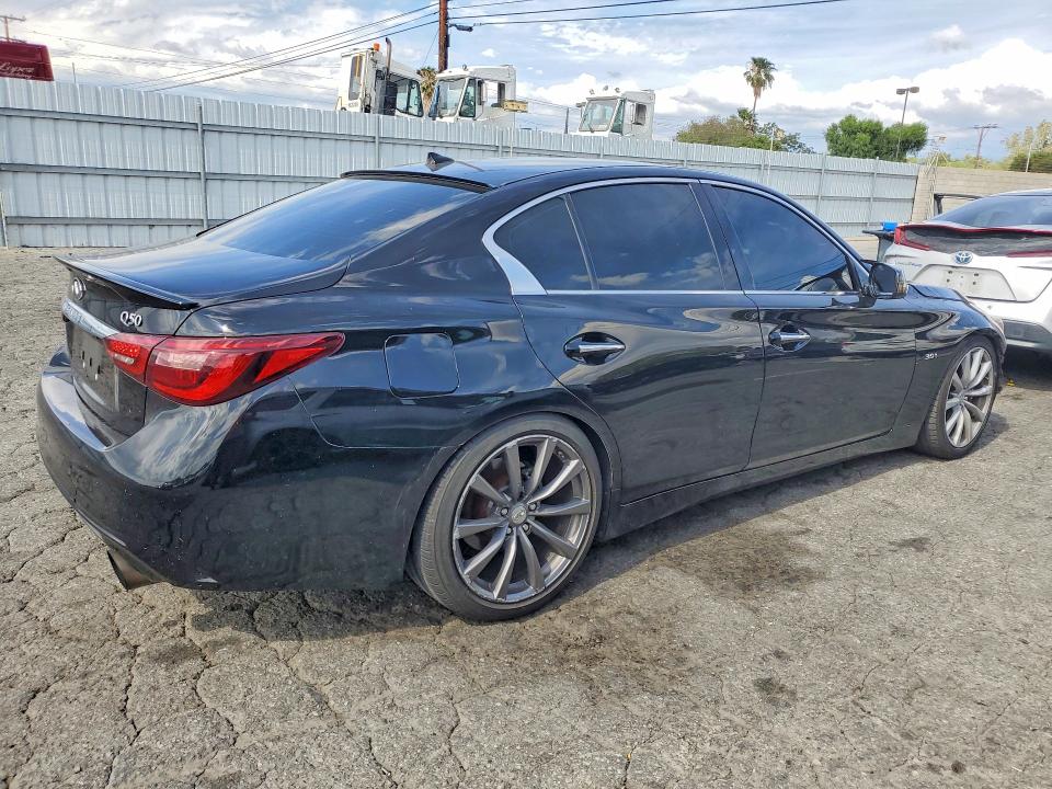 2020 Infiniti Q50 VIN JN1EV7AP5LM207284 COPART salvage auction — FRONT END, Ca - Salvage Certificate, sold $2,500 on 2026-07-02 (photo 3)