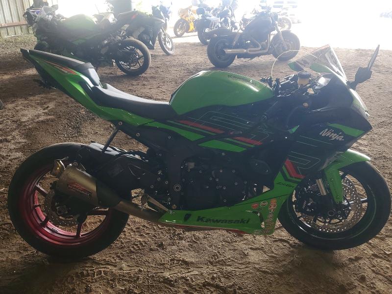 2024 Kawasaki Zx VIN JKBZXJJ14RA001312 COPART salvage auction — SIDE, TX - SALVAGE VEHICLE TITLE, sold $4,150 on 2026-07-02 (photo 1)