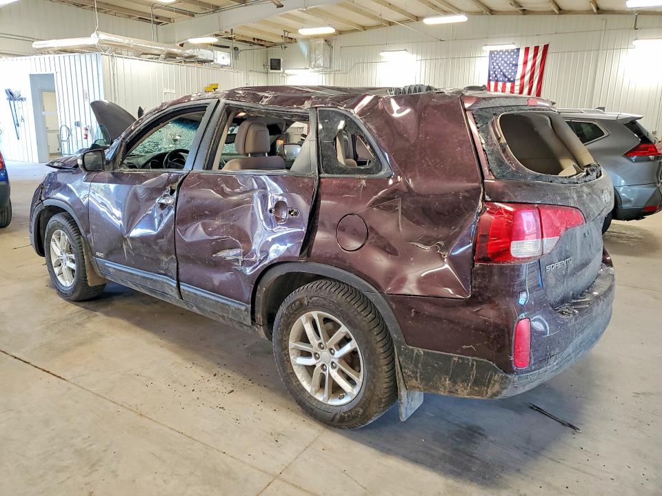 2014 Kia Sorento VIN 5XYKTCA6XEG438871 COPART salvage auction — ROLLOVER, Mn - Cert Of Title-Salvage, sold $1,450 on 2026-07-09 (photo 2)