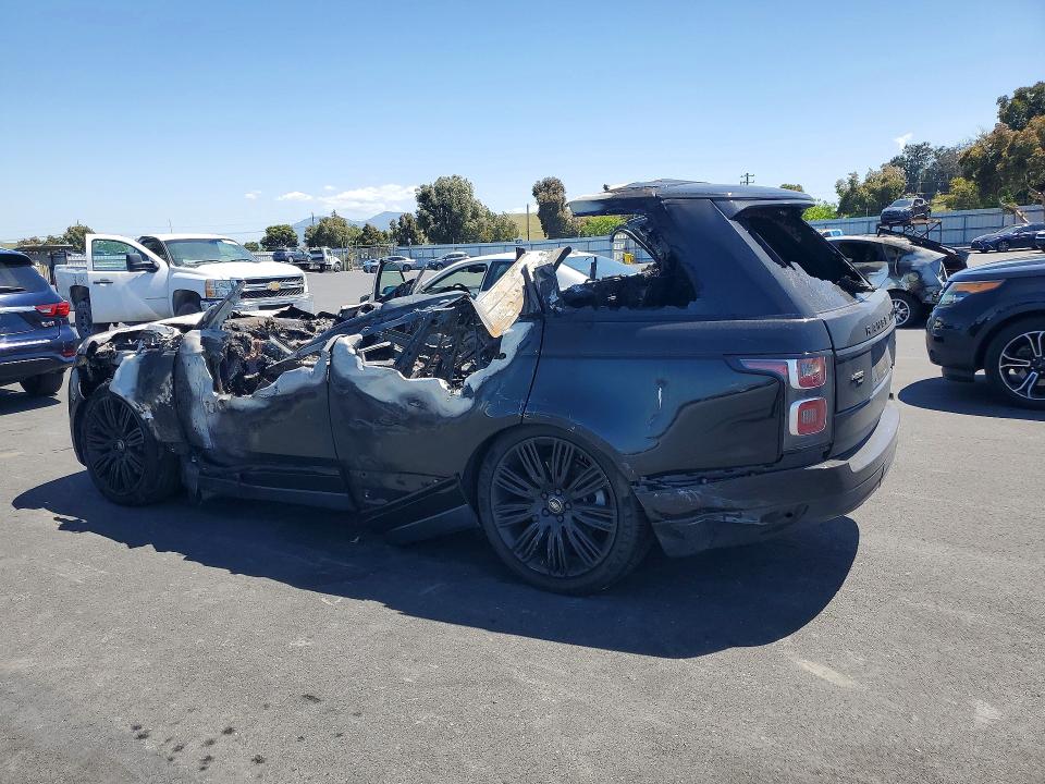 2020 Land rover RANGE ROVER VIN SALGS2SE5LA569706 COPART salvage auction — INTERIOR BURN, Ca - Non-Repairable Vehicle Cert, sold $525 on 2026-07-20 (photo 2)