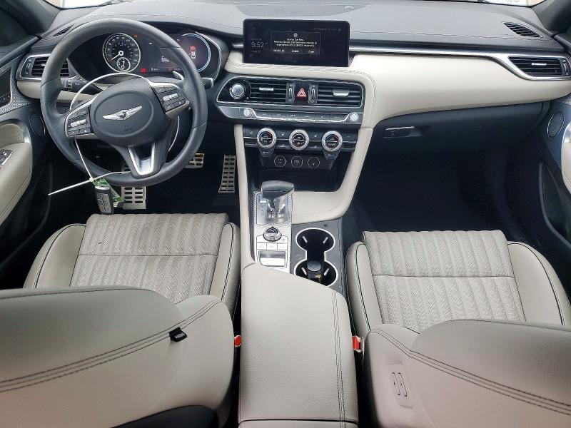 2023 Genesis G70 VIN KMTG34TA5PU104425 COPART salvage auction — SIDE, In - Cert Of Title-Salvage Title, sold $9,700 on 2026-07-17 (photo 8)