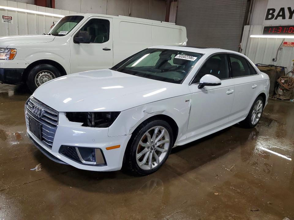 2019 Audi A4 VIN WAUENAF48KN006235 COPART salvage auction — SIDE, IL - SALVAGE CERTIFICATE, sold $6,200 on 2026-07-07 (photo 1)