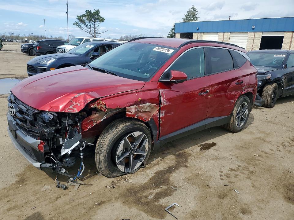 2025 Hyundai Tucson VIN 5NMJBCDE5SH509638 COPART salvage auction — SIDE, AZ - CERT OF TITLE - SALVAGE, sold $7,000 on 2026-07-02 (photo 1)