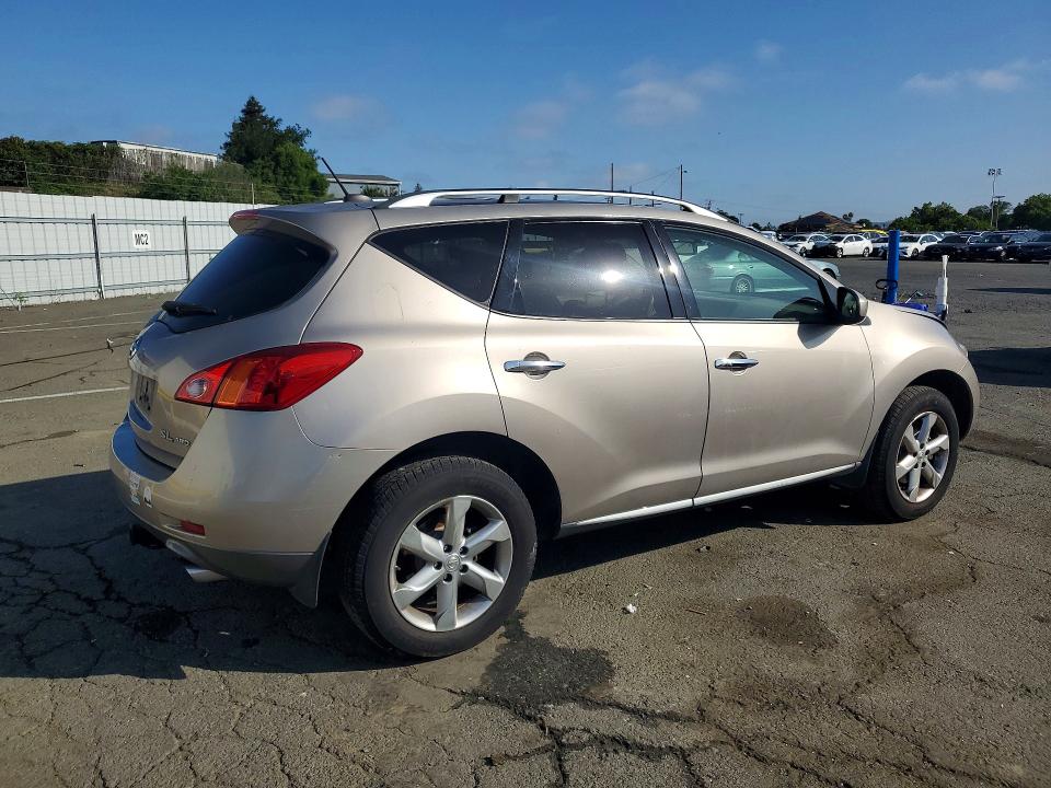 2010 Nissan Murano VIN JN8AZ1MW7AW138538 COPART salvage auction — FRONT END, Ca - Salvage Certificate, sold $325 on 2026-07-04 (photo 3)