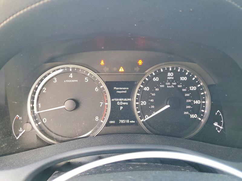 2014 Lexus Gs VIN JTHBE1BL8E5043985 COPART salvage auction — VANDALISM, Salvage Title, sold $6,100 on 2026-07-22 (photo 9)