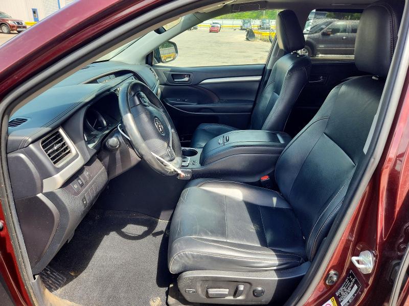 2019 Toyota Highlander VIN 5TDKZRFH5KS352071 COPART salvage auction — FRONT END, Al - Cert Of Title-Salvage Title, sold $4,300 on 2026-07-06 (photo 7)