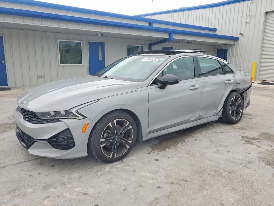 2021 Kia K5 VIN 5XXG64J25MG080551 COPART salvage auction — SIDE, Fl - Certificate Of Destruction, sold $5,300 on 2026-07-15 (photo 1)
