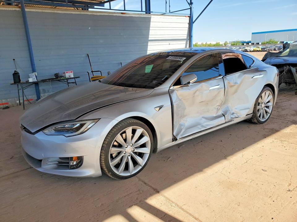 2016 Tesla Model s VIN 5YJSA1E24GF176745 COPART salvage auction — SIDE, Salvage Title, sold $4,400 on 2026-07-16 (photo 1)