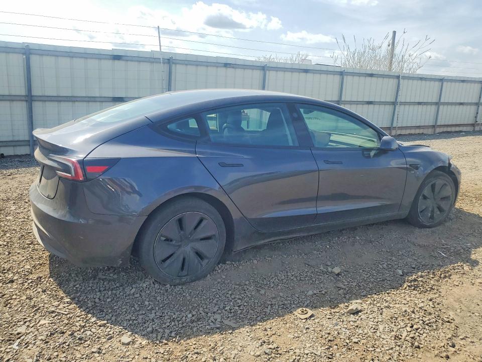 2025 Tesla Model 3 VIN 5YJ3E1EA8SF981205 COPART salvage auction — FRONT END, Nj - Cert Of Title-Salvage, sold $9,800 on 2026-07-17 (photo 3)