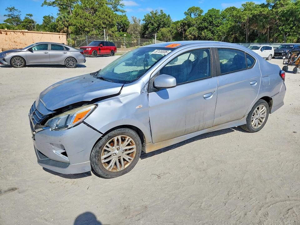 2021 Mitsubishi Mirage VIN ML32FUFJ6MHF03723 COPART salvage auction — FRONT END, Fl - Certificate Of Destruction, sold $1,500 on 2026-07-15 (photo 1)